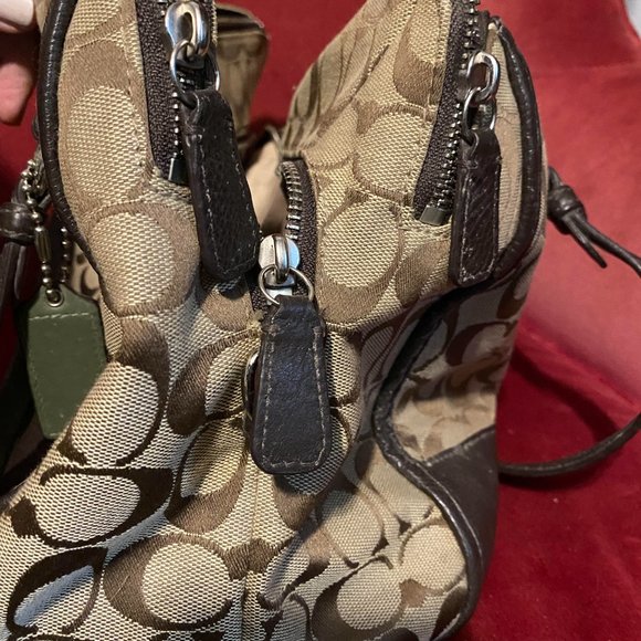 Medium Brown and Tan Coach Bag - Picture 5 of 6